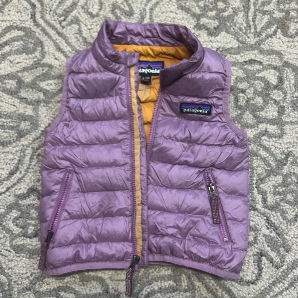 Patagonia Baby Down Sweater Vest in Purple